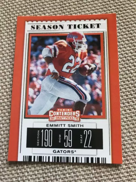 Emmitt Smith Florida 2019 Panini Contenders Draft Picks #37