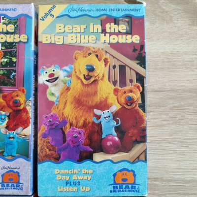 LOT OF 4 Bear In The Big Blue House VHS Halloween Thanksgiving Potty