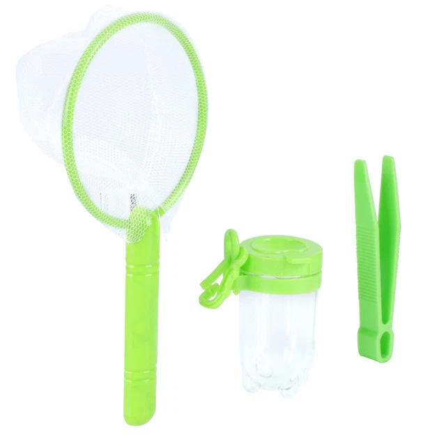 2 Sets Catcher Net Telescopic Catching Kids Butterfly Child Tweezers