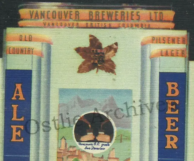 San Francisco CA 1939 ADVERTISING Vancouver Breweries PILSENER LAGER Beer Ale 2