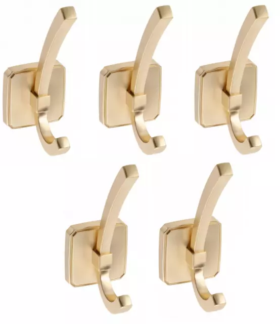 Gancho de Abrigo perchero Retro Ganchos para Ropa Latón Oro Mate Pared Set