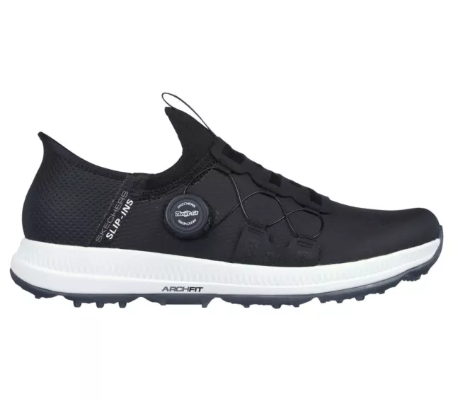 Skechers GO GOLF Elite 5 Slip In Men's Spikeless Golf Shoe 214066 Black/White 2