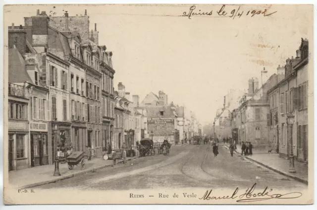REIMS - Marne - CPA 51 - les rues - rue de Vesle