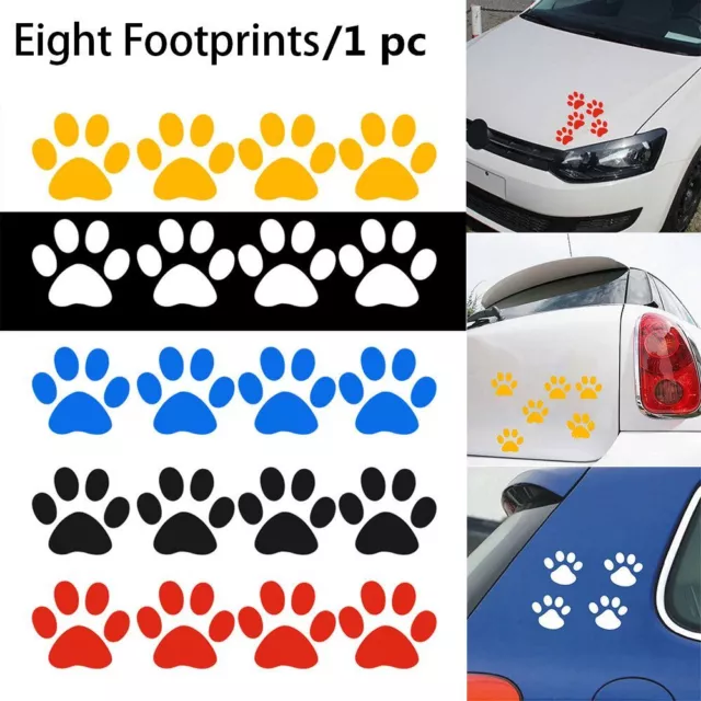 Personalidad Decals Etiqueta engomada del coche Huellas Huella Cute Cat Paw