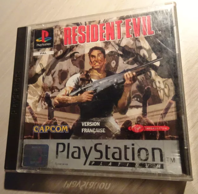 Resident Evil Jeu Sony Playstation 1 Ps1 Platinum Complet Pal Fr