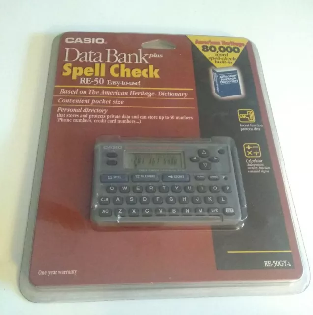 New Casio Spell Check Data Bank Based on American Heritage Dictionary RE-50GYL