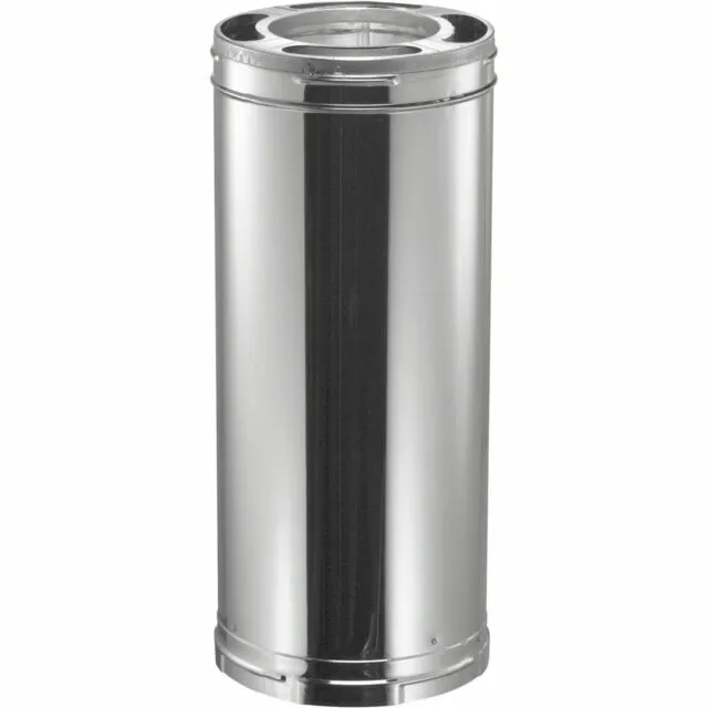 DuraVent DuraPlus 36 in. Triple-Wall Stainless Steel Chimney Pipe - (6DP-36SS)