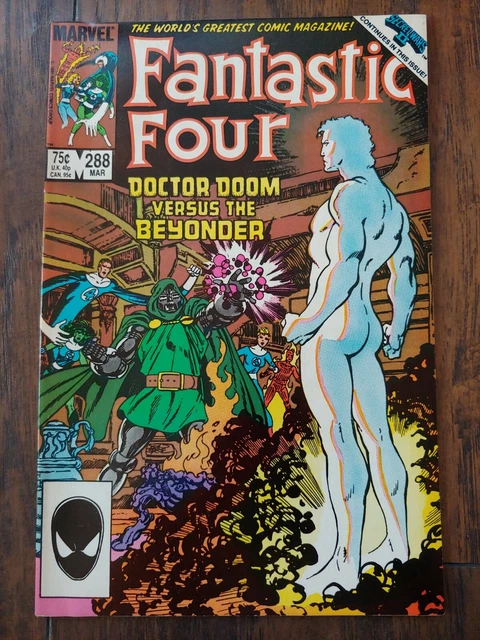 Fantastic Four #288 • Doctor Doom Vs The Beyonder Cover 🔥 SECRET WARS II TIE IN
