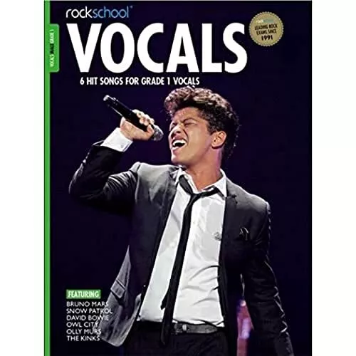 Rockschool: Vocals Grade 1 - Male 2014-2017 by Various Book The Cheap Fast Free