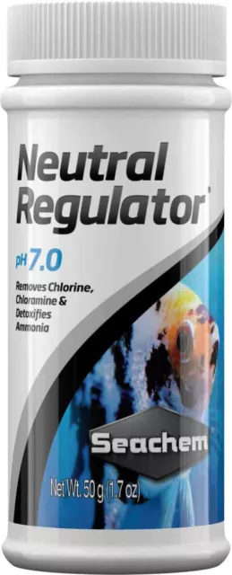 Seachem Neutral Regulator 50 Grs Regulador Agua Bajar Ph 7 Peces Acuario