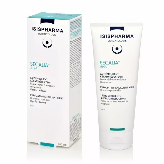 Body Milk for Scaly Skin ISIS PHARMA SECALIA AHA Kerato-Reducing Body Emollient