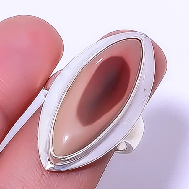 Imperial Jasper - Guadalajara Gemstone 925 Sterling Silver Ring s.8.5 A355