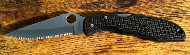 Spyderco Clipit Endura Seki Japan Hoffritz Folding Serrated Blade Knife
