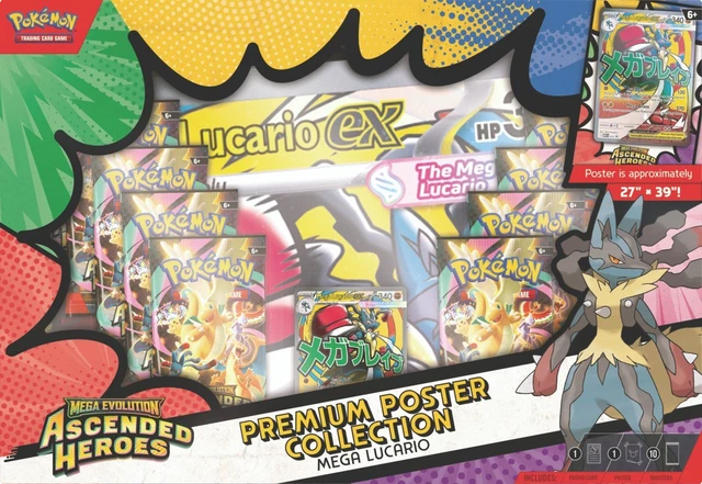 POKEMON TCG MEGA Evolution Ascended Heroes Premium Poster Collection ...