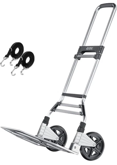 RJTEK 400 lbs Heavy-Duty Hand Truck Folding&Portable Moving Dolly Foldable