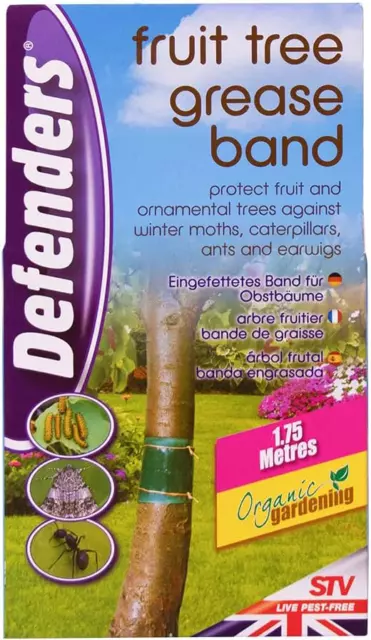 Defenders STV436 1.75 m x 10 cm Fruit Tree Grease Band (Poison-Free Insect Prot