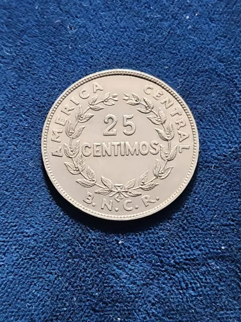 1948 Costa Rica 25 Centimos Km-175