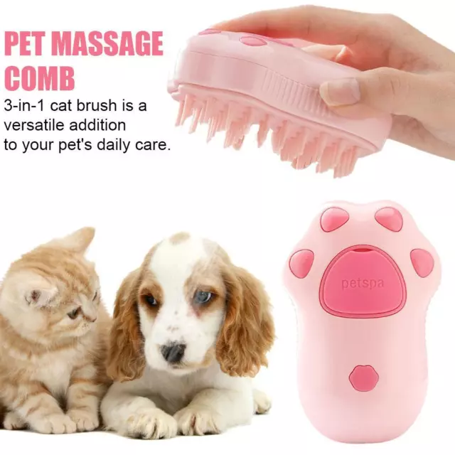 Pet Massage Comb Cat Dog Spray Massage Comb Anti Flying Hair Comb Bath Brush ё: