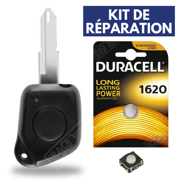 Coque Clé Plip compatible Peugeot 107 207 307 308 407 2 bouton CE0523