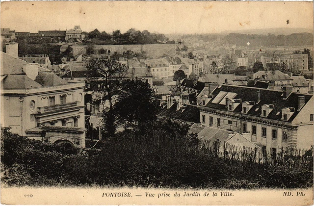 CPA Pontoise view taken from the Jardin de la Ville (1319721)