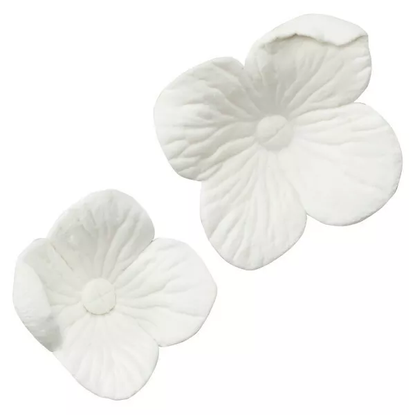 27 aerosoles individuales de hortensia blanca pasta de goma gumpaste flores fondant azúcar
