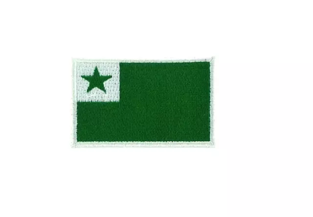Flag patch patches embroidered iron / sew badge backpack cloth esperanto