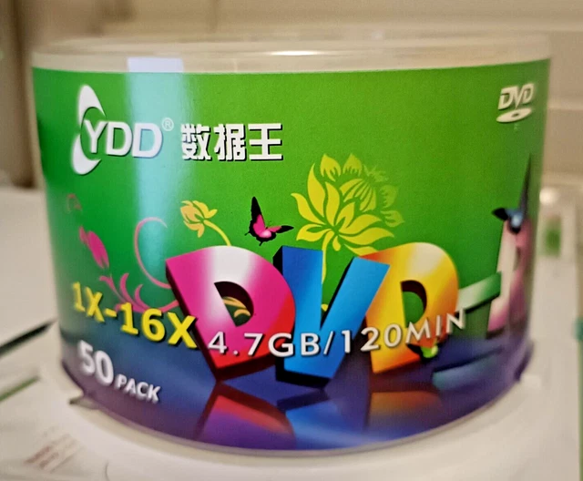 50 x Data Bank DVD-R -x - 16x 4.7GB Blank DVD Discs Digital Media, Perth Ships