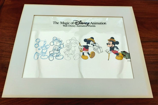 WALT DISNEY MGM Studios Art of Animation Cel "Travelling Mickey" From ...