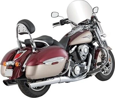 Vance & Hines Twin Slash Round Slip-On Chrome 18371