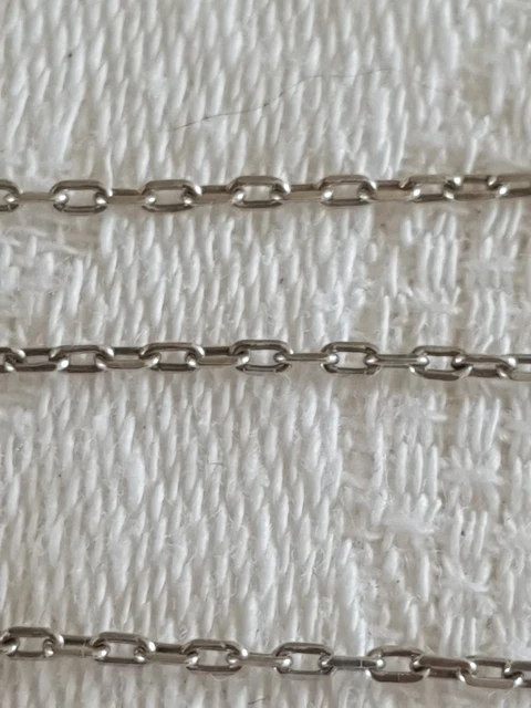 SUPERBE CHAÎNE EN argent massif maille forçat diamantée EUR 15,90 - PicClick FR