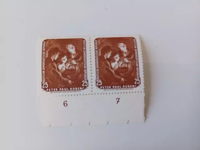 Briefmarken DDR 1959 Zurückgegebene Gemälde Galerie Dresden Mi 696