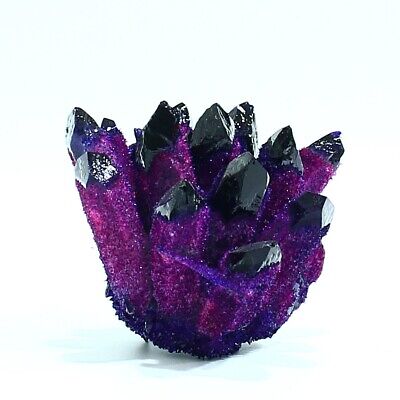New Find Purple Phantom Quartz Crystal Cluster Mineral Specimen Healing 300g+