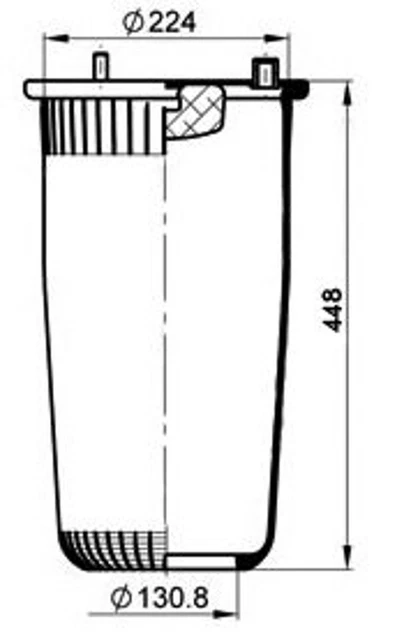 PE Automotive Federbalg Luftfederung 084.323-71A hinten links rechts für MAN TGL