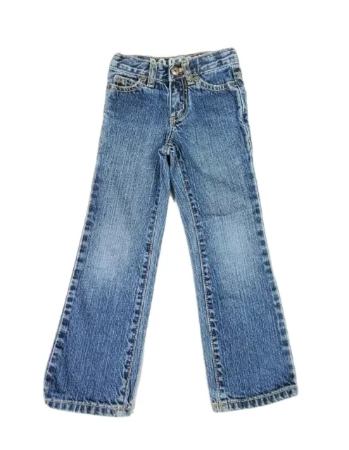 Crazy 8 Girls Bootcut Adjustable Waist Blue Denim Jeans Size 4 Slim EUC
