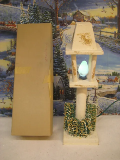 Vintage Cardboard Mica Putz Lantern  JAPAN  orig box (1107)