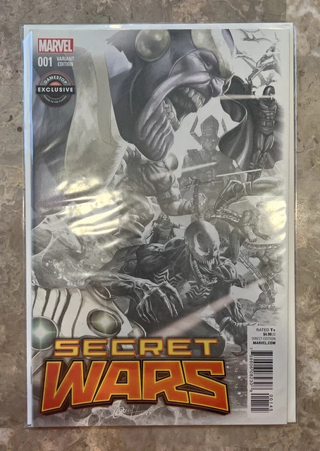 Secret Wars 1 Rare Greg Horn Exclusive Gamestop Villains Sketch Variant Nm