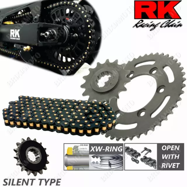 Set Transmission Silent RK 525ZXW16-38BKR Pour KTM 990 Super Duke 2005-2011