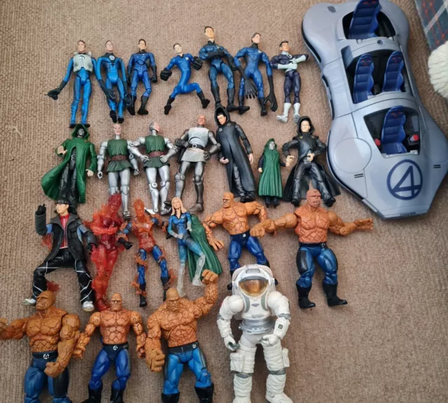 Joblot Of Fantastic 4 Figures Marvel Legends Etc Thing Dr Doom