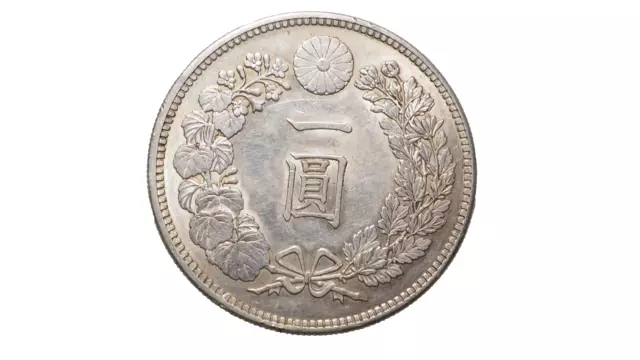 Japon : 1 yen 1904 .Meiji year 37 .TTB+