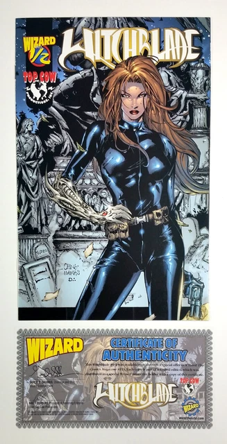 WITCHBLADE Wizard 1/2  #1B w/COA  (2001) Top Cow Comics