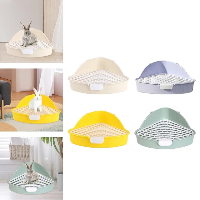 Bac à litière pour lapin Potty Trainer Cage Toilette Pet Pan Galesaur Pet