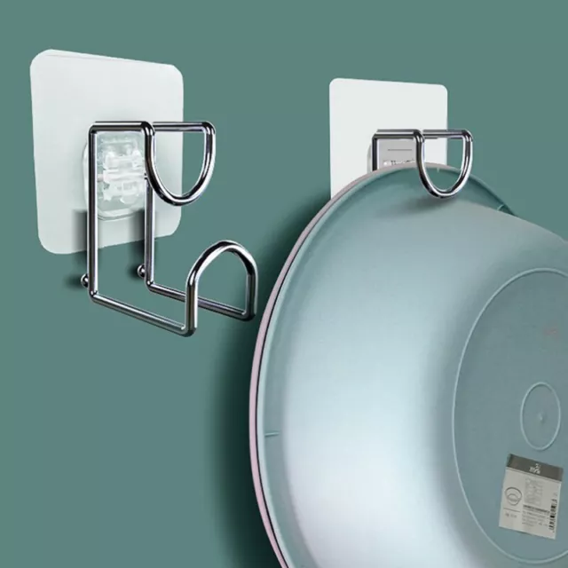 Stainless Steel Washstand Kitchen Wall Hanging Rack Hanging Hook Storage Rack.fr