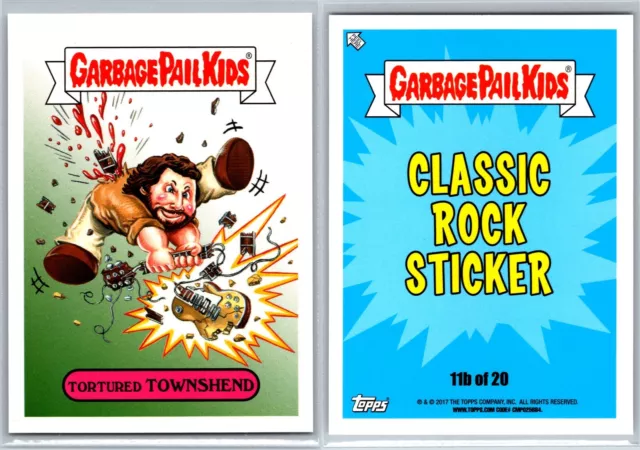 2017 Topps Garbage Pail Kids GPK Battle of the Bands Tortured TOWNSHEND NM+