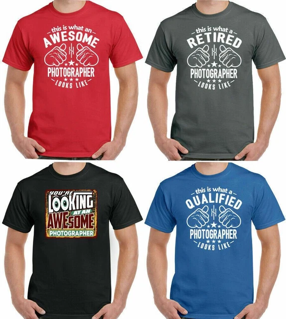 Photographer T-Shirt This is what a Looks Like Mens Funny Top Photography Camera