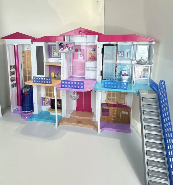 Barbie Hello Dream House 2016 Mattel #DPX21 Lights Sounds Fully Functional