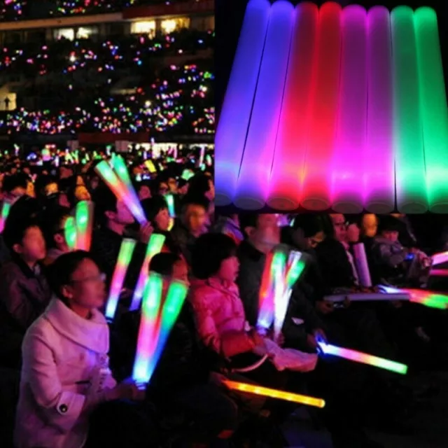 1/10PC Light Up Foam Sticks Glow Party LED Flashings Vocal Concert Reuseable AU