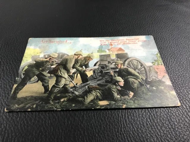 Cpa  Photo Guerre 1914-1918 Soldats Militaires Artillerie Allemand