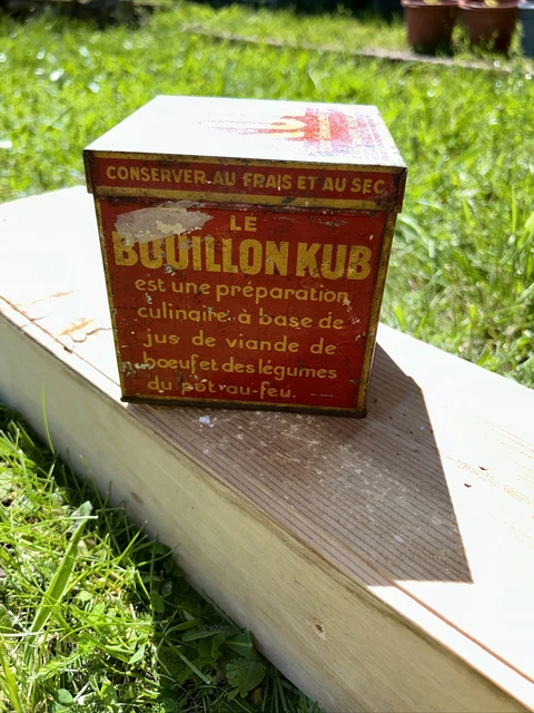 Ancienne Boîte Publicitaire Miniature Curémail Buhler, Tôle émaillée, épicerie 1930