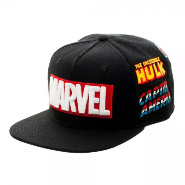 NWT Marvel Full Color Omni Adjustable Snapback Flat Baseball Cap