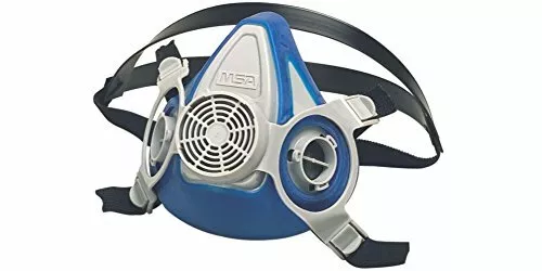 MSA 815692 RESPIRATOR 200 LS Facepieces, MEDIUM, Double Neckstrap, Blue